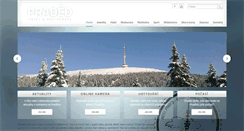Desktop Screenshot of hotelpradedvysilac.cz